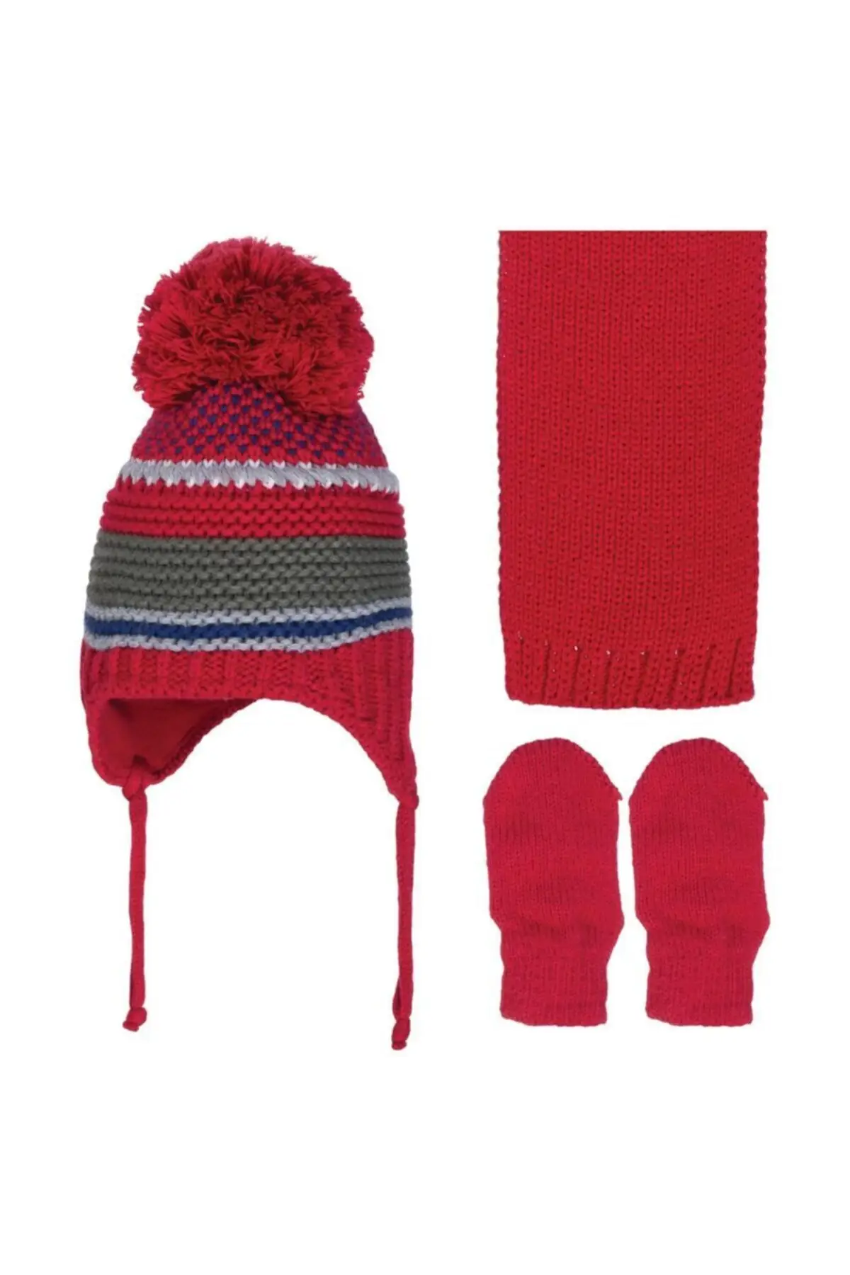 

Комплект из шарфа, шапки и перчаток, новый сезон, для маленьких мальчиков 0-18 месяцев, с флисовой подкладкой 3 шт. Набор 2900 07