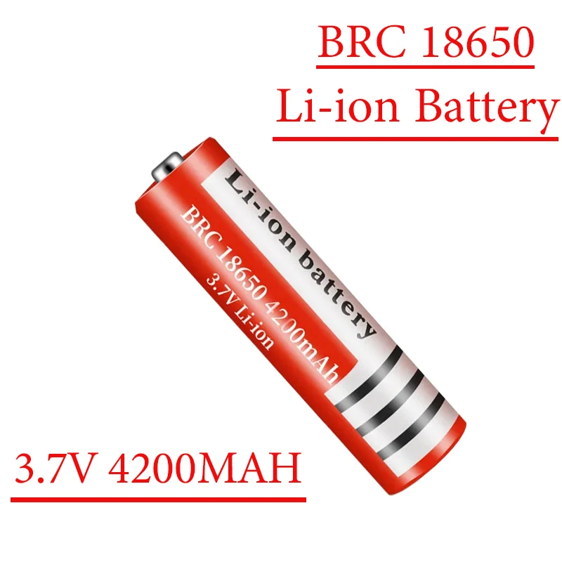 

2023NEW Bestselling 18650Battery BRC 18650 3.7V 4200MAH Li Ion Rechargeable Battery Suitable for Toy Models, Shavers Screwdriver