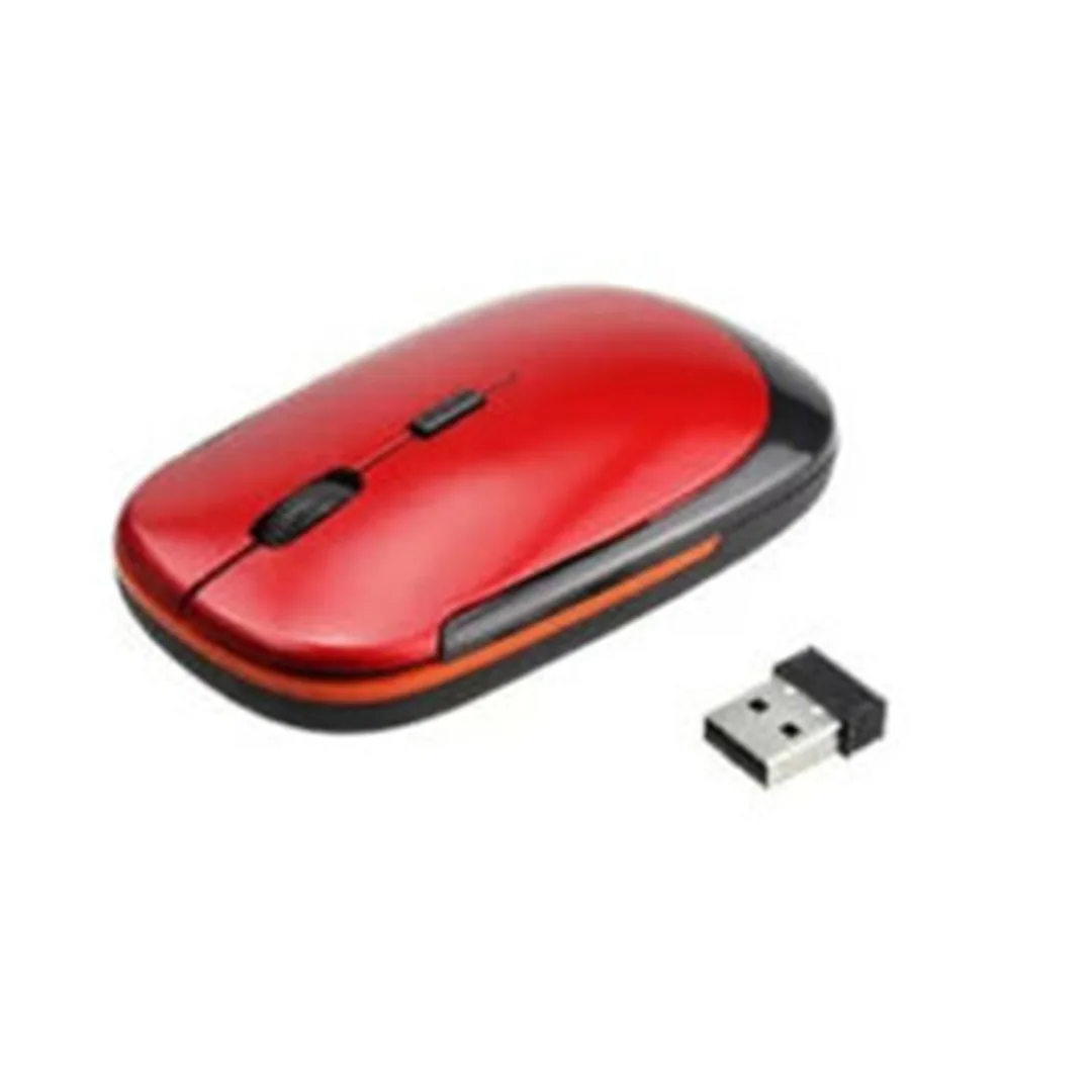 

1pc 2.4GHz Wireless Optical Mouse + USB Receiver For Laptop PC Computer 3 Buttons Scroll Wheel Cordless Mouse 2AAA Batteries