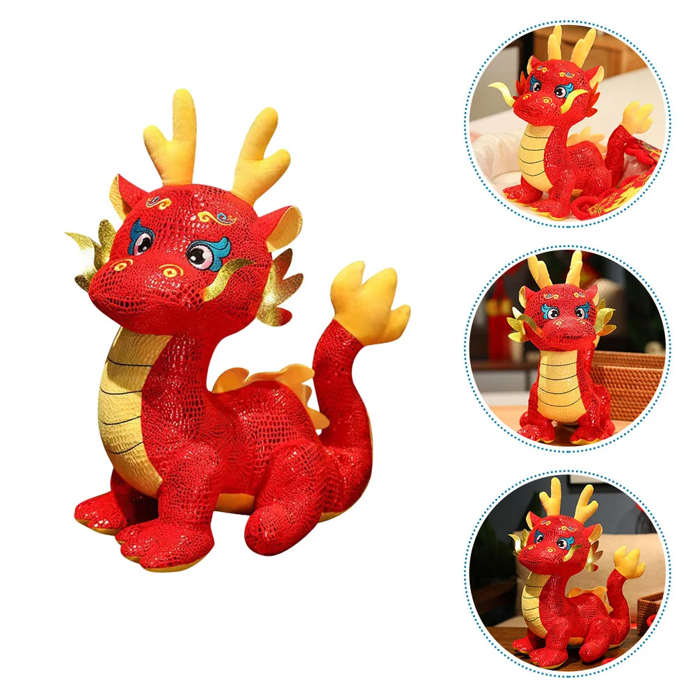 

Dragon Plush Toy Decor Throw Pillows Couch Adorable Desktop Stuffed Accessories