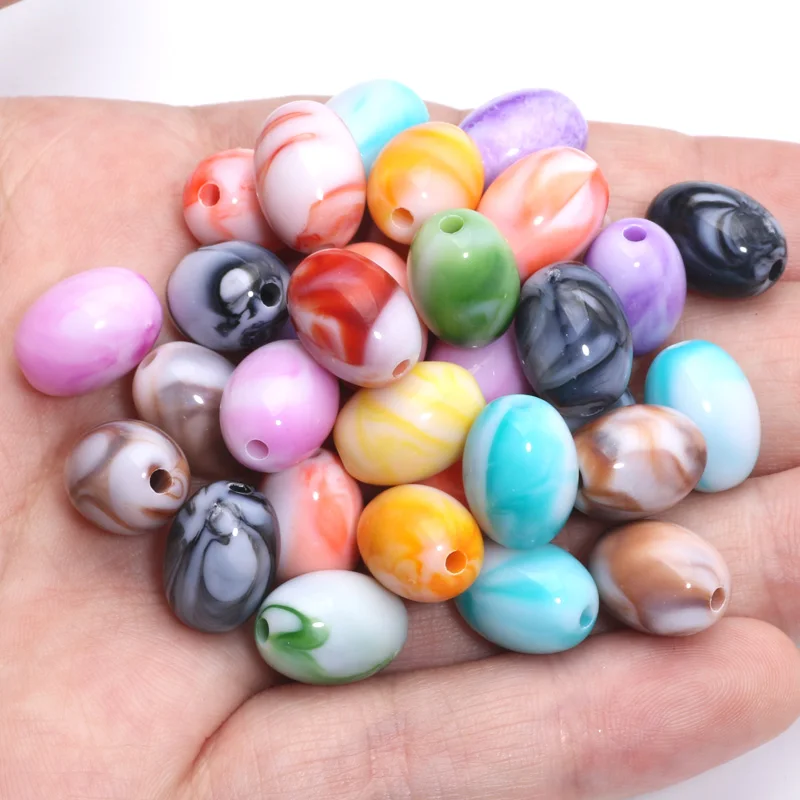 30 шт. акриловые бусины 10 х14 мм