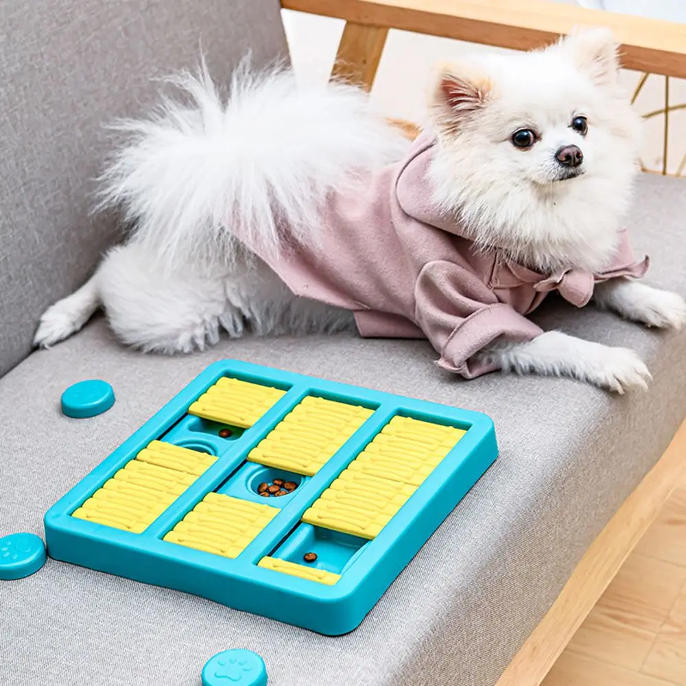 

Здоровая женская противоудушная Нескользящая игрушка-головоломка для собак, образовательная медленная кормушка для домашних животных