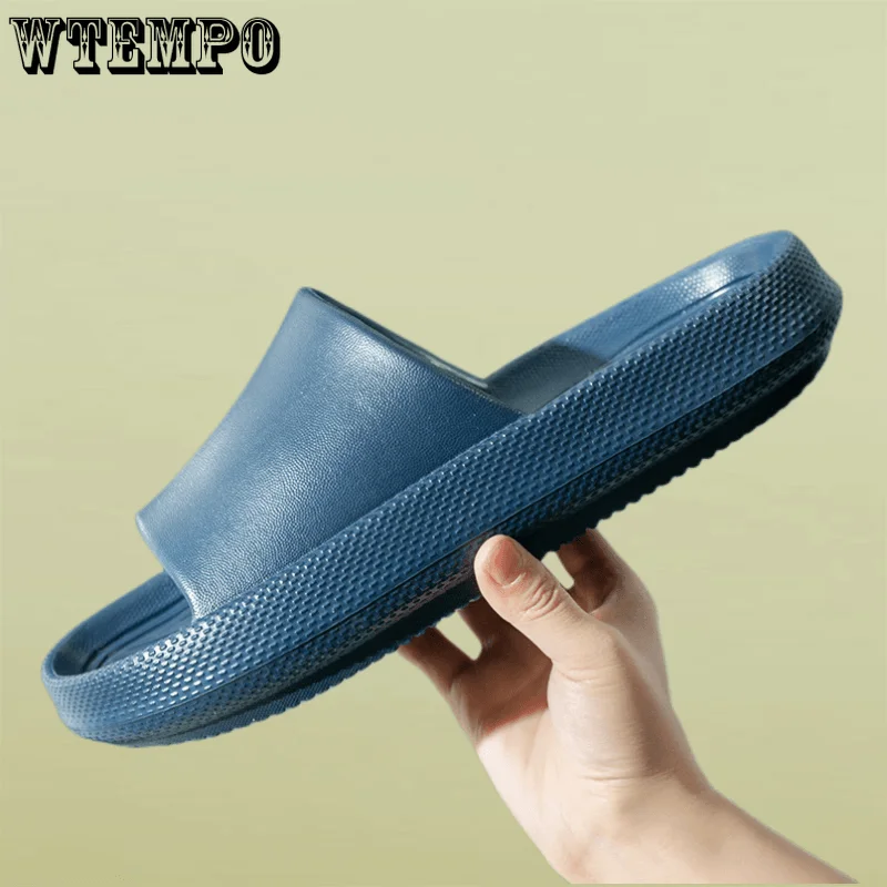 Summer Super Soft Shoes Cloud Slippers Indoor Mute Bathroom Anti-slip Slide Eva Beach Flip Flops Men Ladies Leisure Sandals