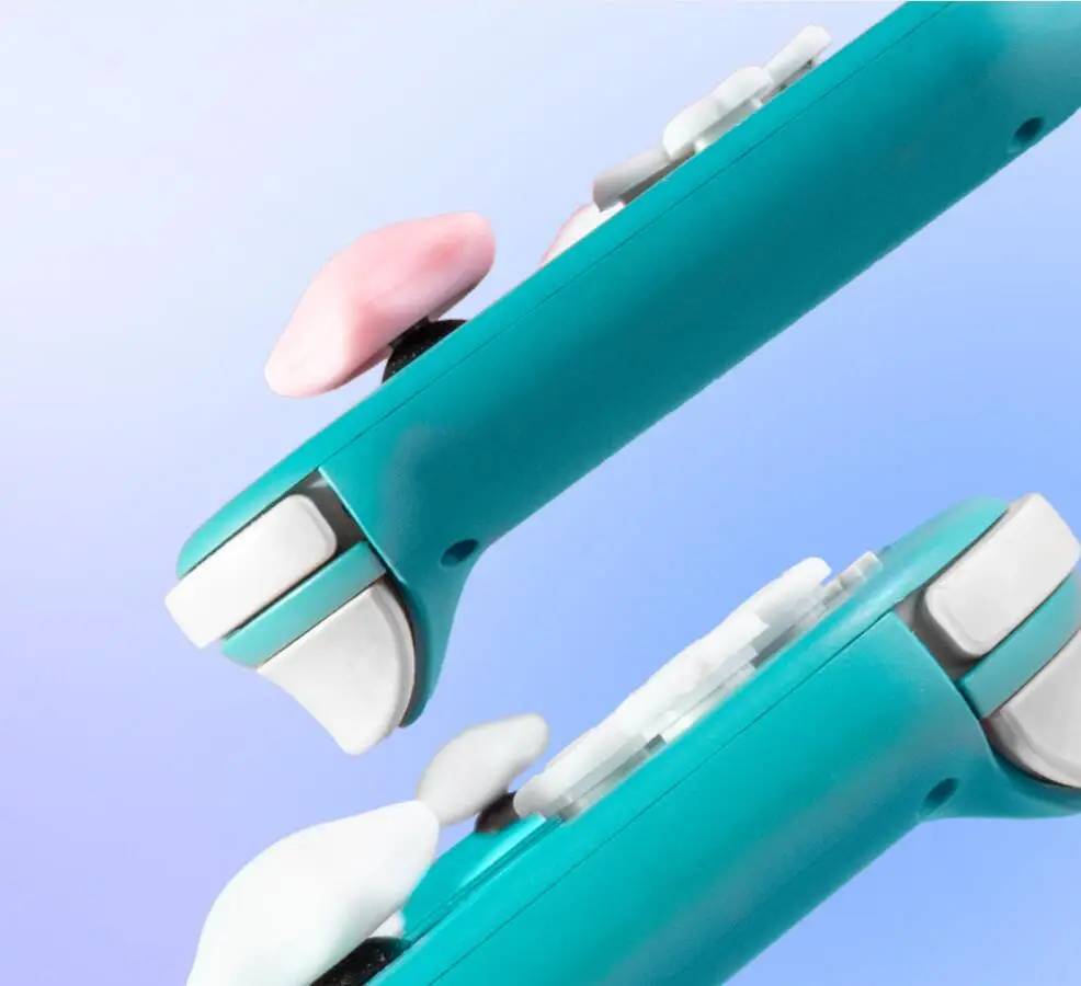 Розовая фиолетовая любовь силиконовая Мягкая D-pad перекрестная Кнопка ABXY