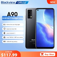 Blackview A90 Smartphone Helio P60 Octa Core 12MP HDR Camera Mobile Phone 4GB 64GB 4280mAh Android Telephone LTE Celular