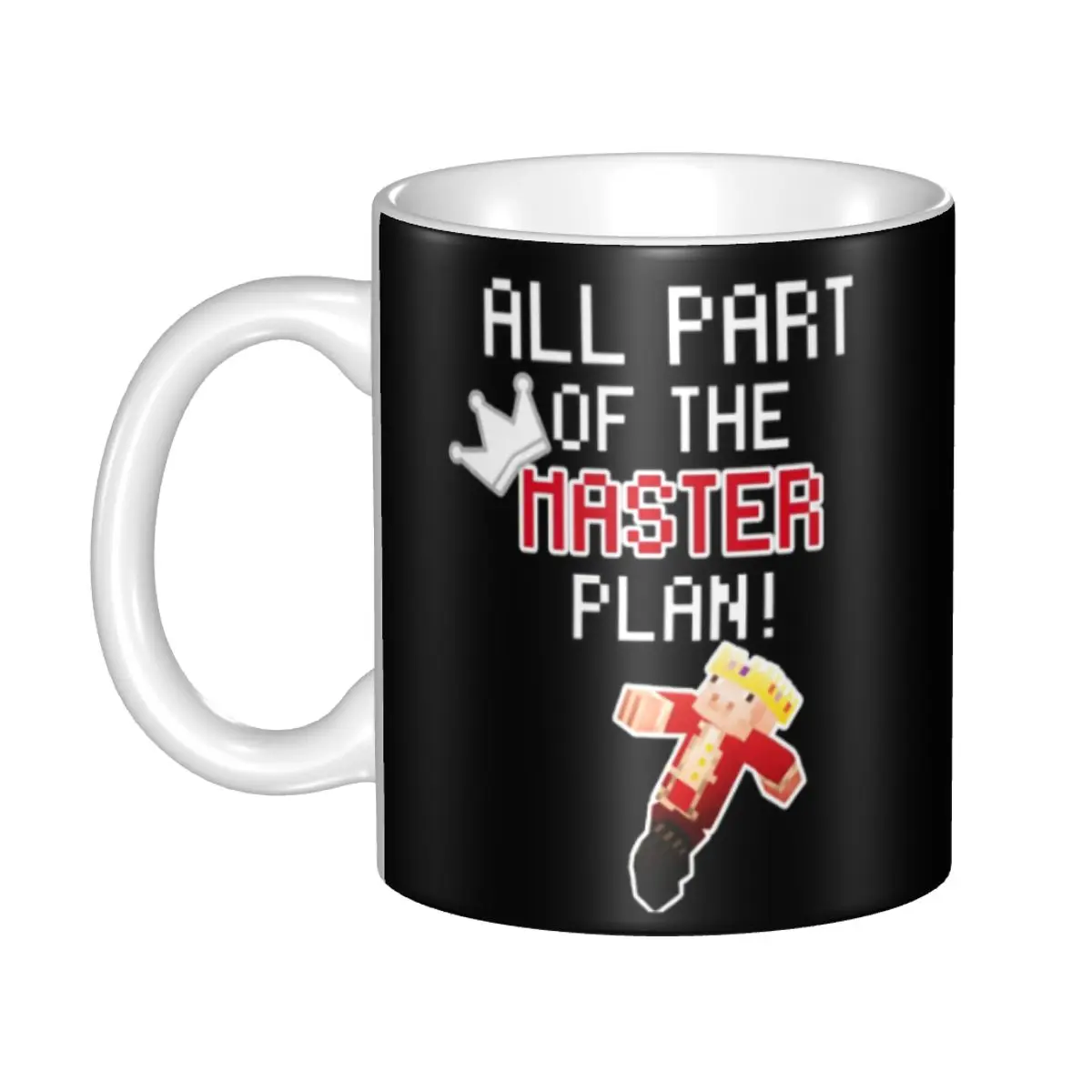 

Customized Technoblade All Part Of The Master Plan Mug DIY Ceramic Tea Milk Coffee Cup Outdoor Work Camping Cups And Mugs