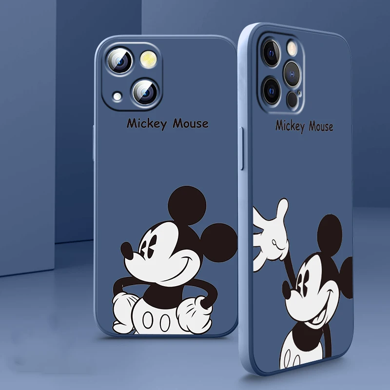 

Liquid Rope Cover Disney Mickry Art Cool Phone Case For Apple iPhone 14 13 12 Mini 11 XS Pro Max X XR 8 7 SE 2020 Armour