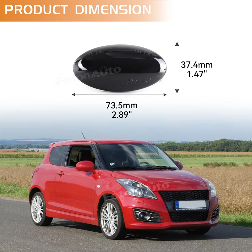 2 шт. светодиодный динамический боковой габаритный индикатор для Suzuki Grand Vitara Vtarai