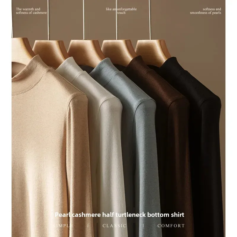 Осень/зима 2023 новый женский пуловер из смеси жемчуга и кашемира вязаный топ