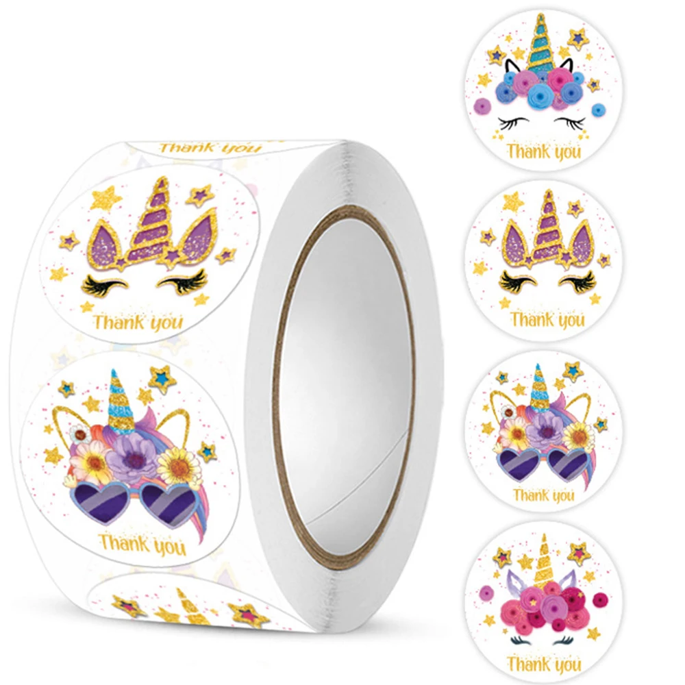 

Набор наклеек с животными и единорогами