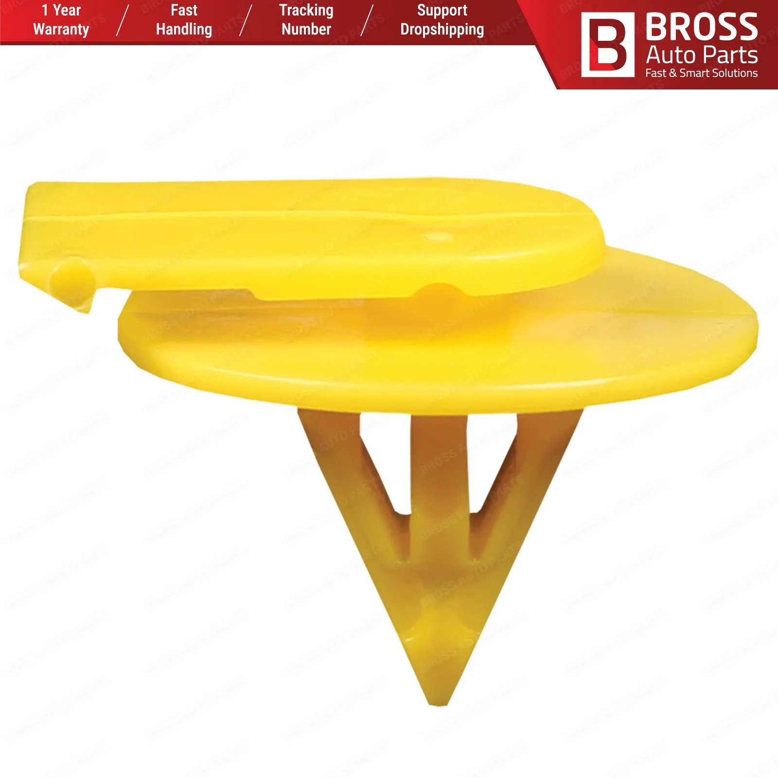 

BCF744 10 Pieces Plastic Clips for Mini Cooper OEM: 51717127743 (Yellow Colour)
