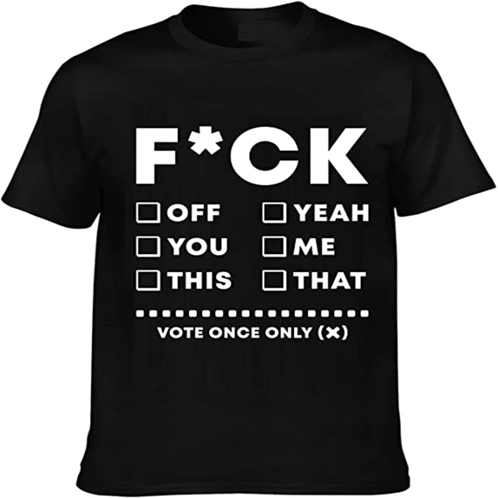 

CLOOCL Men/Women Humor T-Shirt ONLY ONCE CHOOSE Pattern T-shirt Black 100% Cotton Tee Men's Shirt O-Neck Short Sleeve Tops