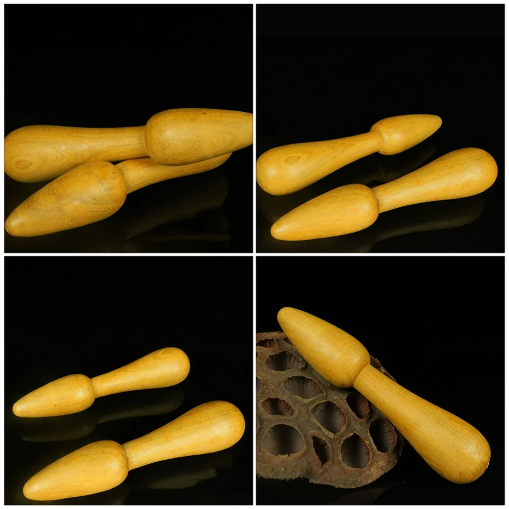 2 шт. акупунктурные палочки полезный массажный реквизит ручка деревянные простые