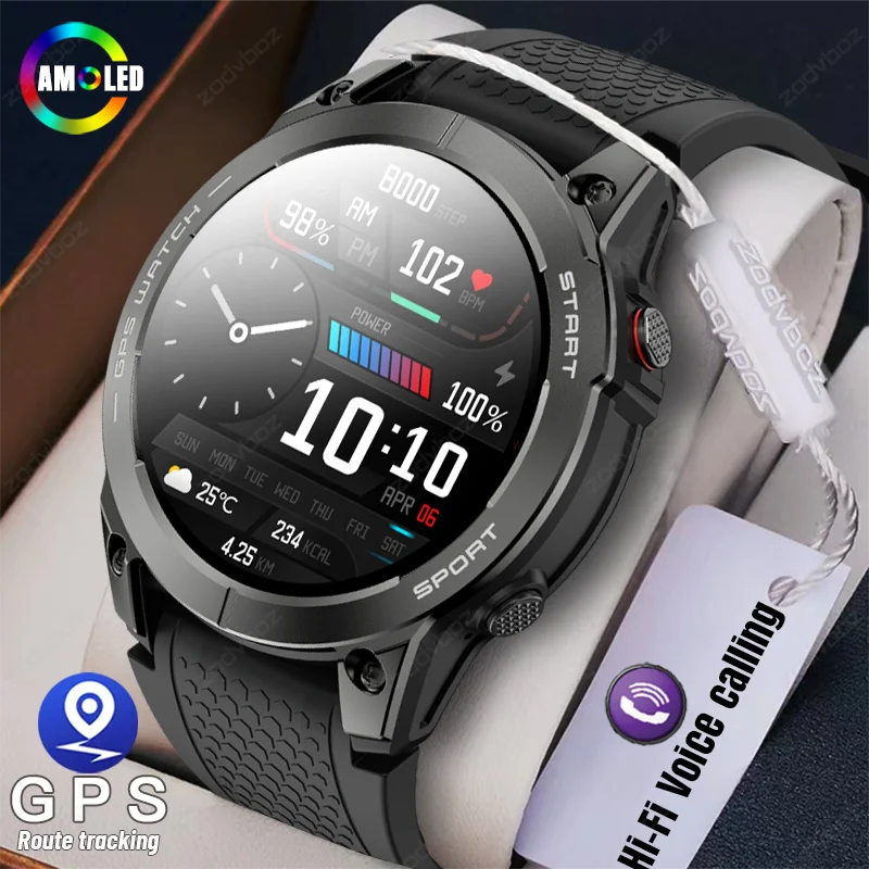 

Professional Outdoor Smart Watch Men 1.43" AMOLED Display HD Voice Calling Sport Watches IP68 Waterproof Smartwatch For Swimming