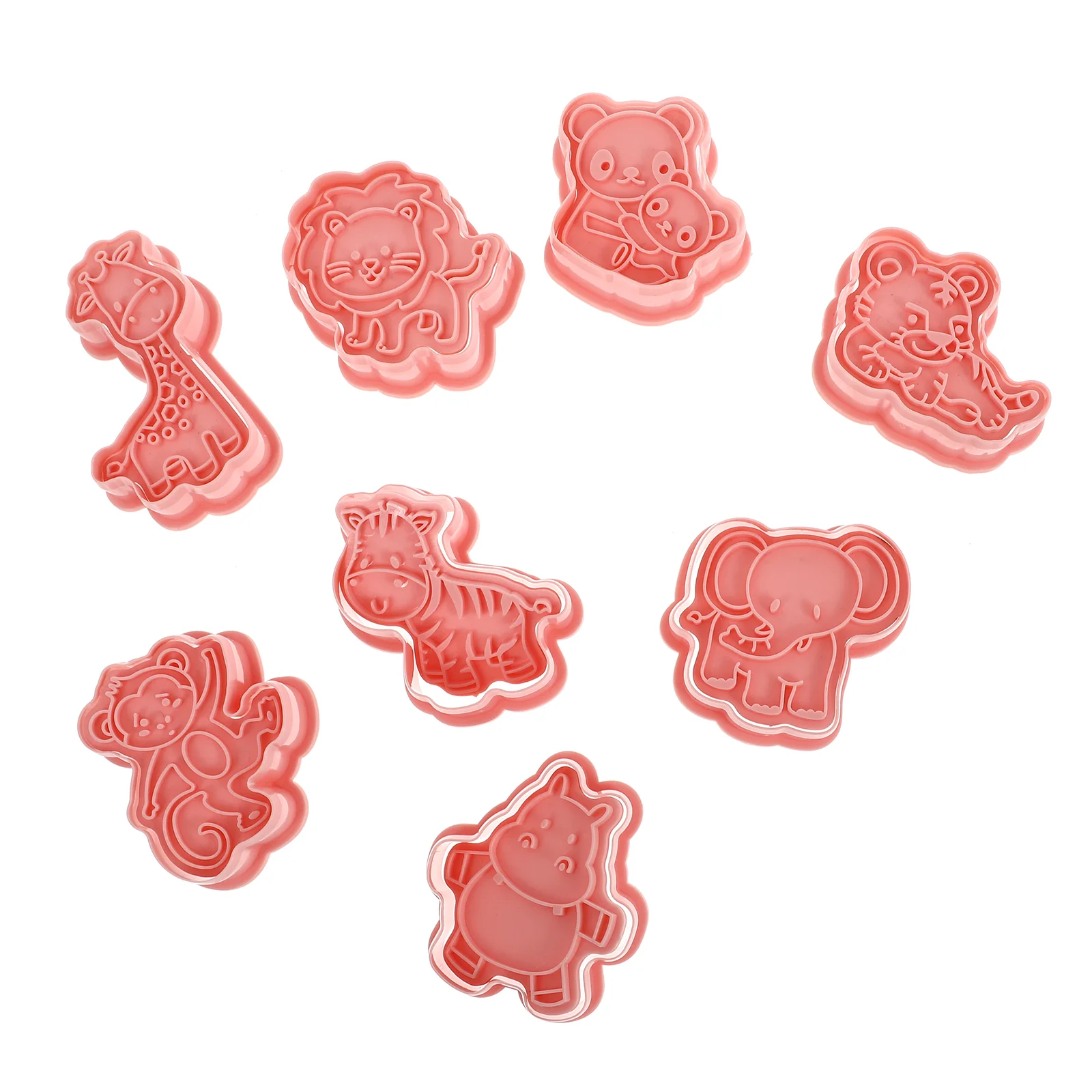 

8 Pcs Animal Cookie Cutters Baking Molds DIY Tool Capacillos Para Cupcake Tools Shaped Pp Biscuit Pressing Stencils