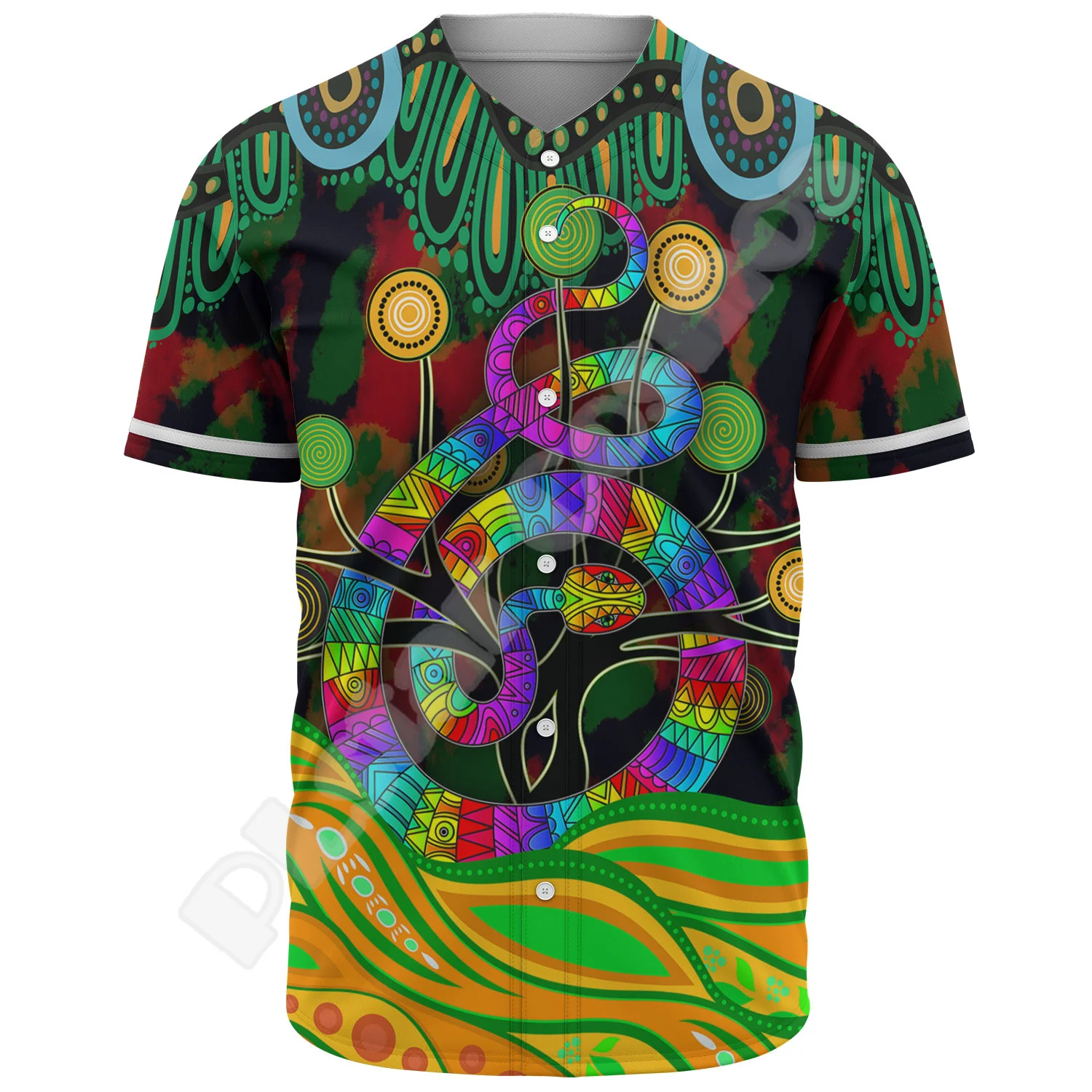 Австралийский флаг страны аборигенные животные Тигр кролики тату 3DPrint Harajuku