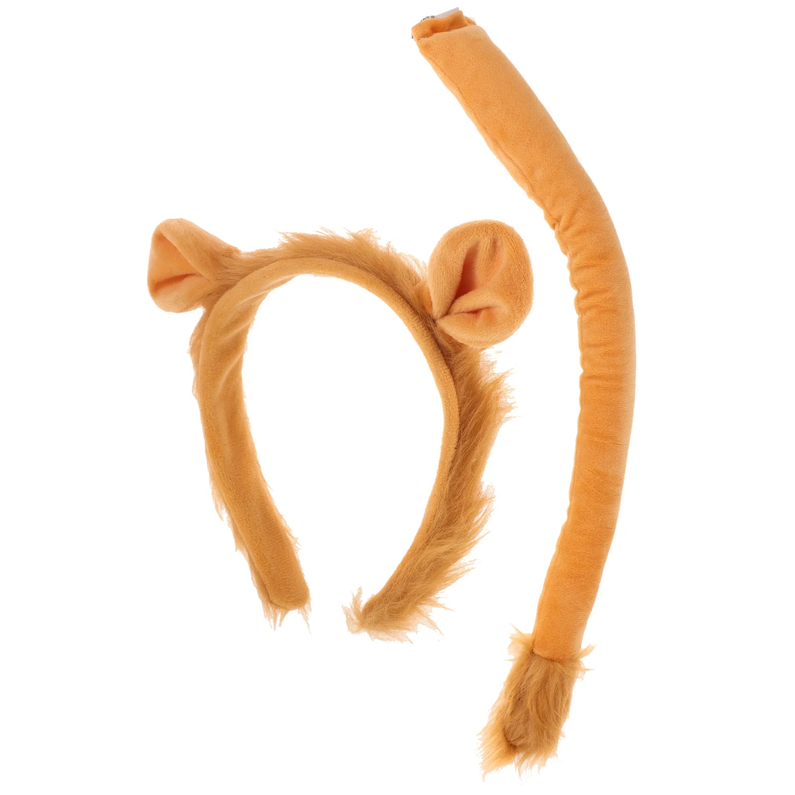 Вечерние костюм льва меховой хвост животного львы королевские уши повязка на