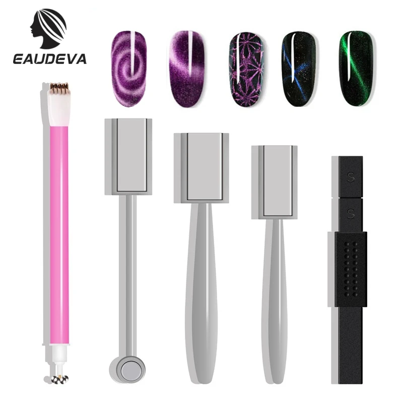 

Nail Tools Cat Eye Magnetic Stick Double Head Powerful Magnet Suitable for Cat Eye Gel Polishing 3D Design Nail Art Decoration