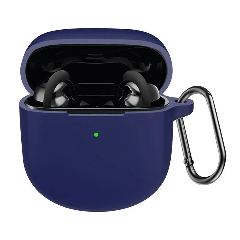 

Wireless Earphone Case For Bose Quiet Comfort Earbuds II Silicone Anti-drop Protective Sleeve Cover For Earphone With Carabiner