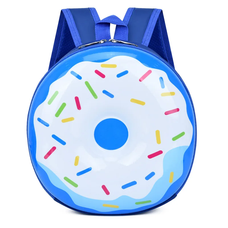 2023 New Children's Cartoon Cute Rainbow Donut Kindergarten Kids Hard Shell Backpacks for Young Children Waterproof Lightweight