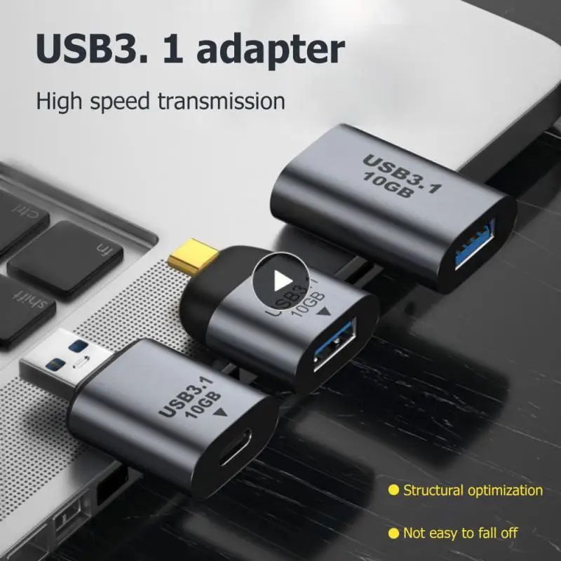 

Usb 3.1 To Usb 3.1/type C Adapter Charging Data High Speed Male Female Converter Charging Data Adapter Aluminum Usb Extender