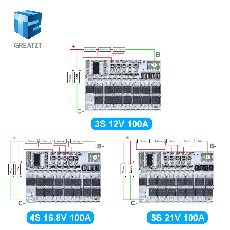 Bms 5s 100a схема подключения