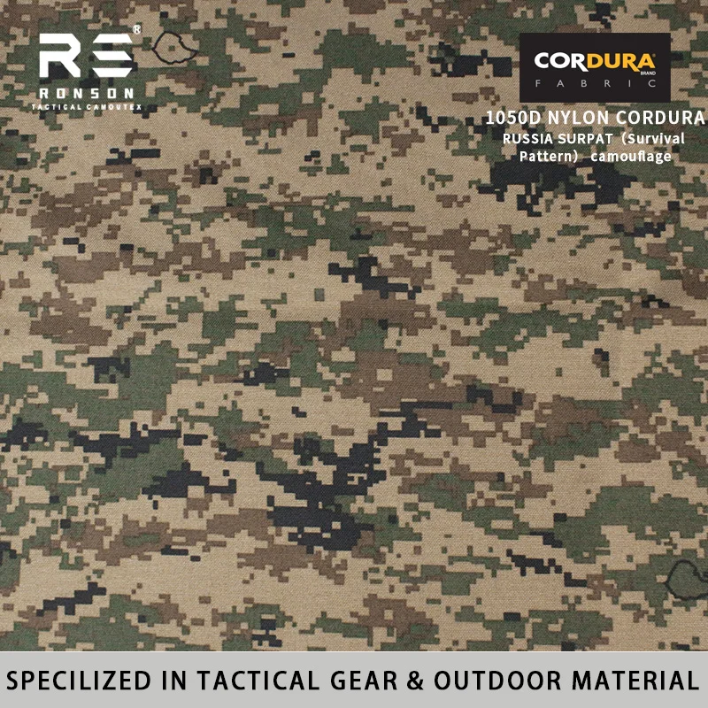 Фото Нейлоновая ткань Cordura 1000d, водонепроницаемая тактическая ткань Оксфорд, прочная ткань с полиуретановым покрытием, РОССИЯ СОВЕРШЕН, камуфляж для выживания №1