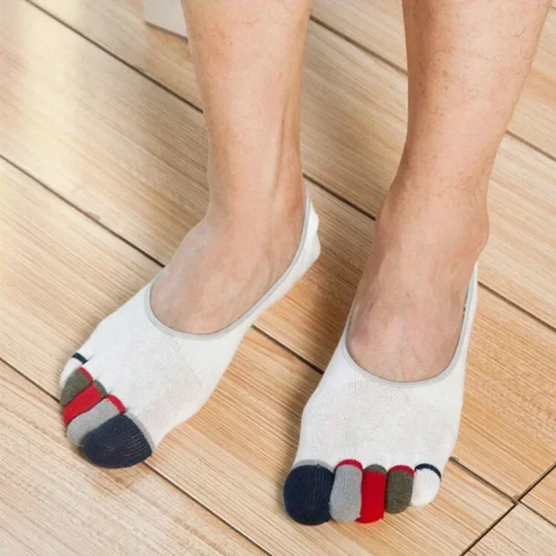 Носки мужские с низким вырезом хлопок черные кофейные синие серые летние EDS099