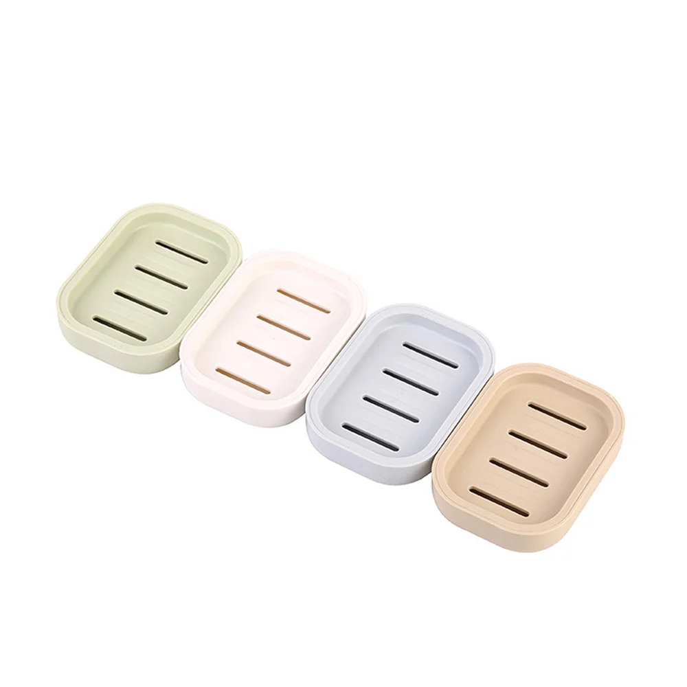 

1 Pcs Bathroom Dish Plate Case Drainage Soap Box Home Shower Travel Holder Container Plastic Soap Box Bathroom Accessories
