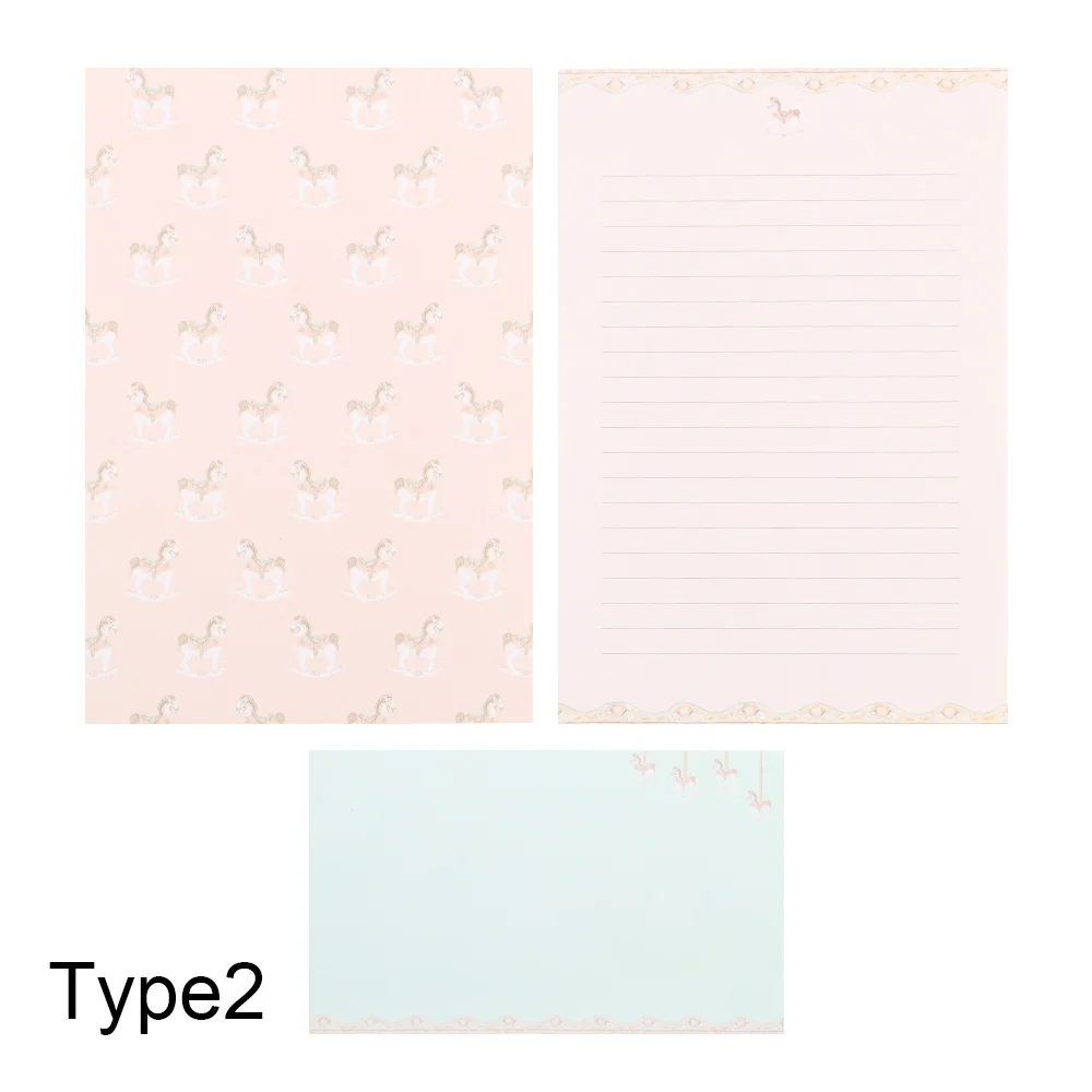 

Бумага для писем с конвертами, разноцветная