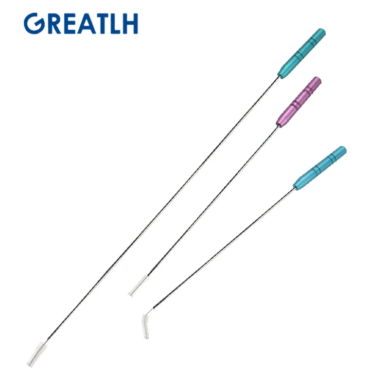 Набор щеток для очистки канюль для липосакции и извлечения стволовых клеток жира (3 шт.) - 195 мм / 200 мм / 370 мм.