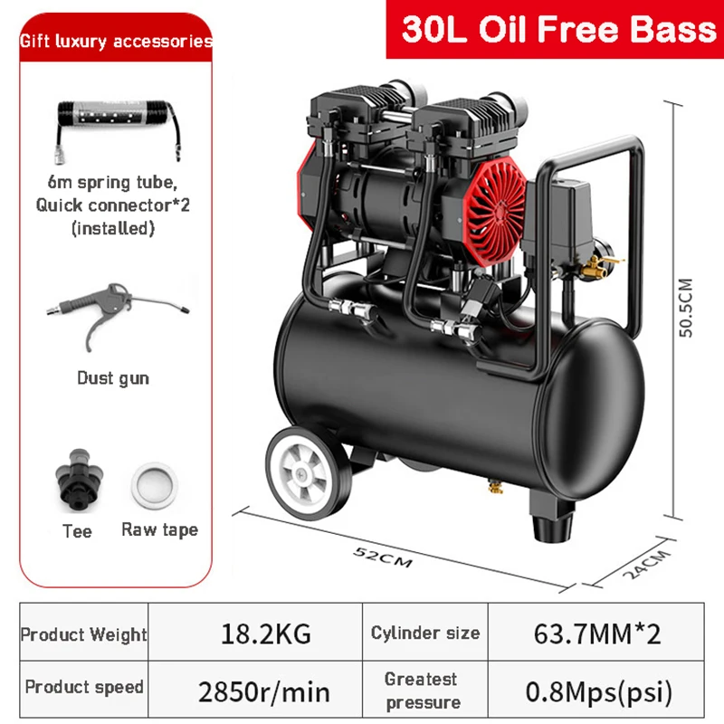 Portable Air Compressor Spray Painting Small Air Pump Car Air Compressor