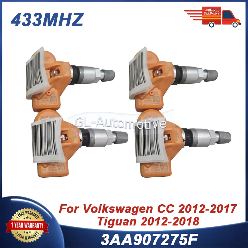 

Датчик TPMS Система контроля давления в шинах для Volkswagen Tiguan CC 2012-2017 3AA907275F 433 МГц