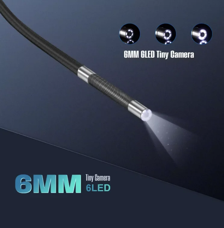 Ralcam IP67 бороскоп для осмотра автомобилей 5 шт. светодиодный светильник 4-сторонний