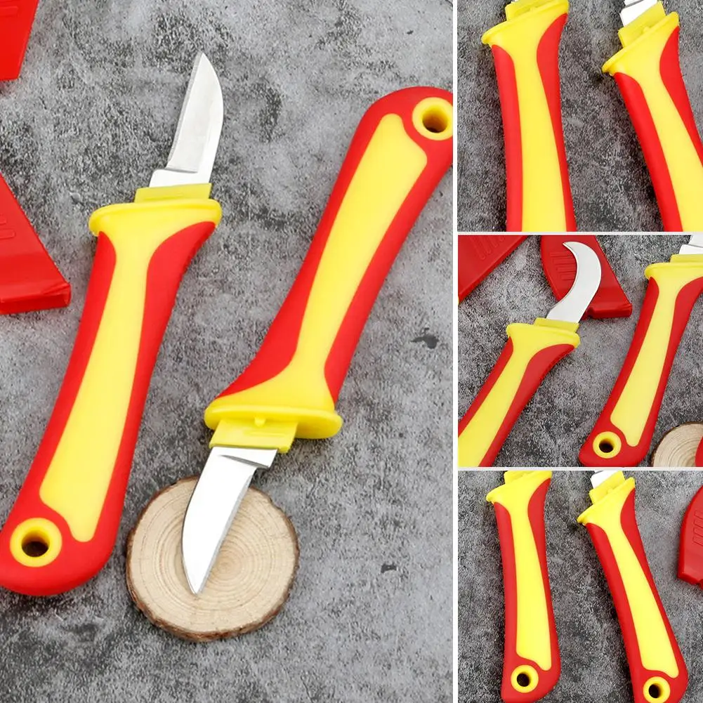 Электрический Нож изолированный нож для зачистки кабеля прямой фиксированный ﻿