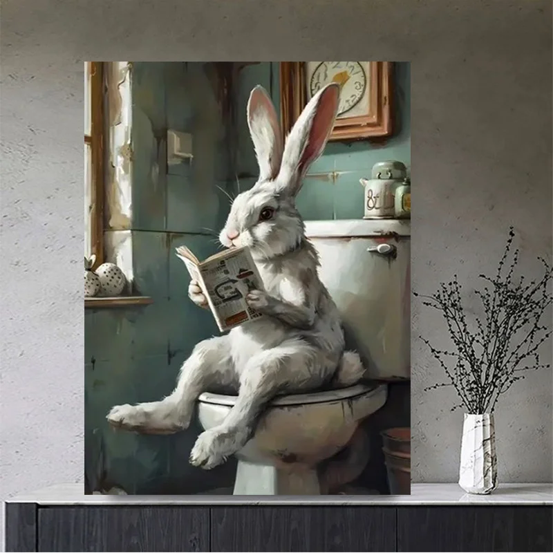 

Абстрактный кролик на холсте