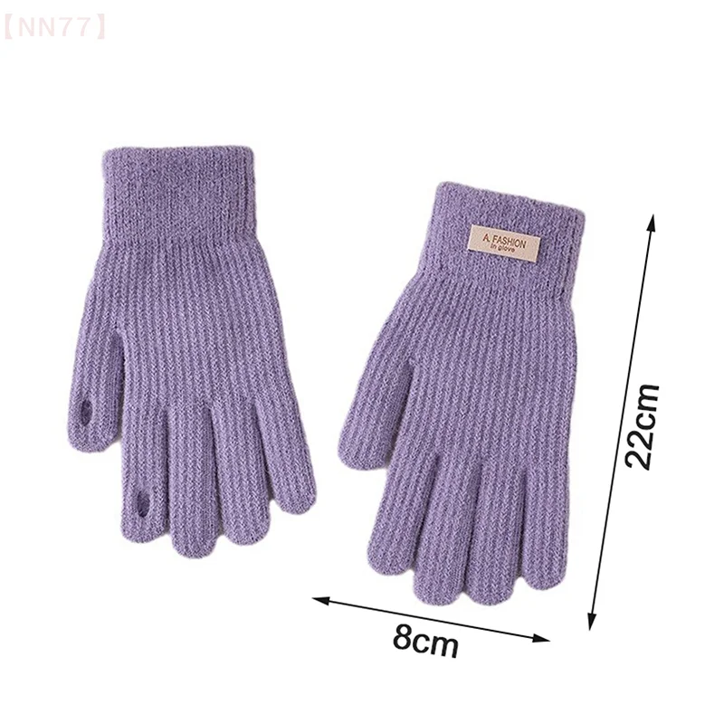 1 пара модных зимних теплых перчаток для женщин и девочек перчатки с сенсорным