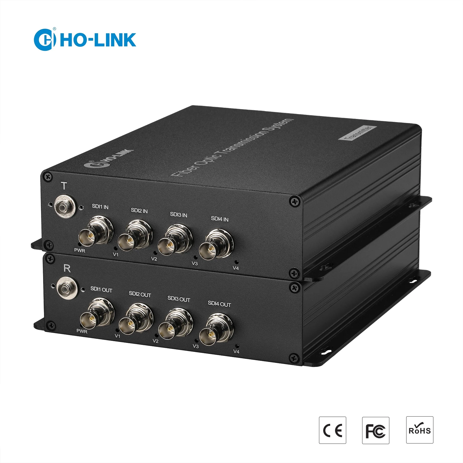 4-канальный преобразователь SDI в оптоволокно 3G/HD/SD-SDI SDTV HDTV EFP оптоволоконный