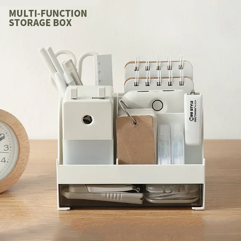Просторные Настольные Аксессуары: Держатель Для Ручек С Ящиком Ящик Хранения