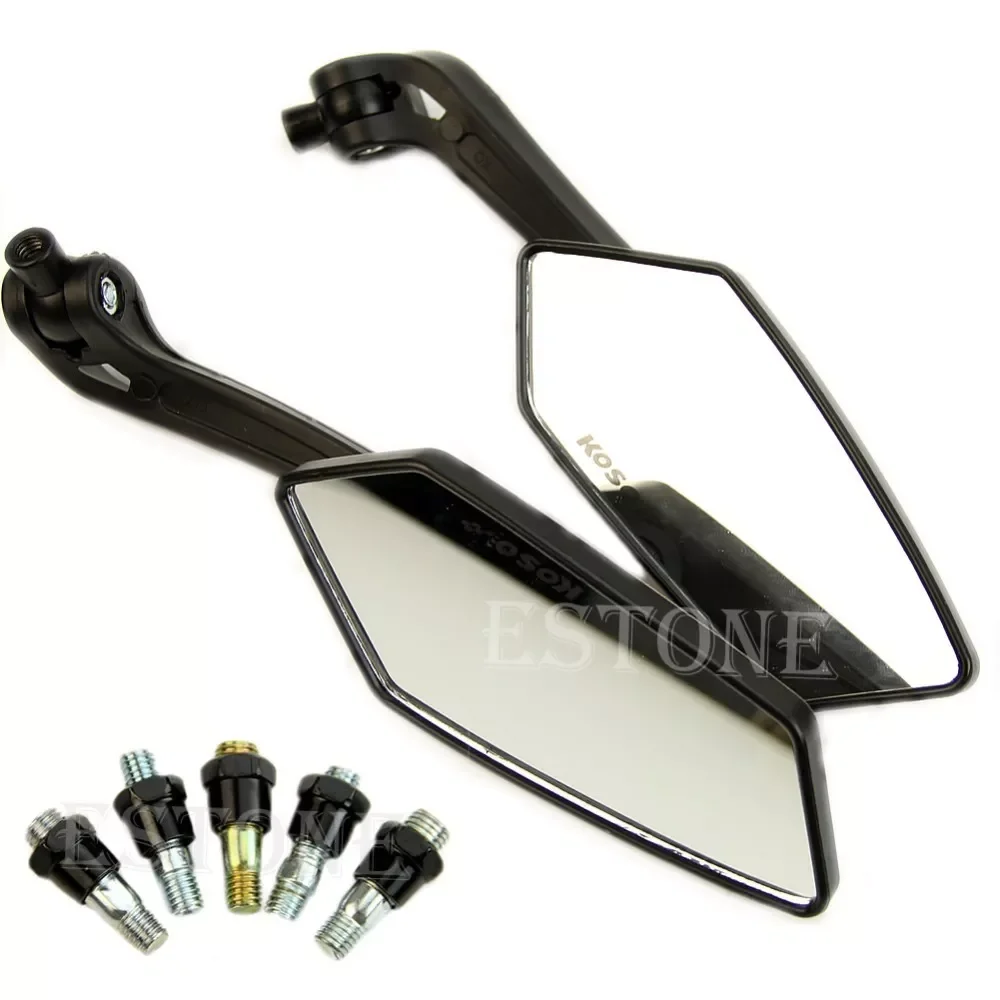 

Universal Scooter Rearview Mirrors Pair Moped ATV Motorcycle Backup Mirror