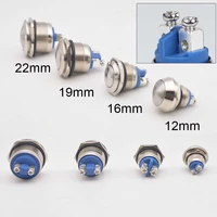 22191612mm metal push button switch car switches replacement self reset momentary waterproof button screw drop shippping