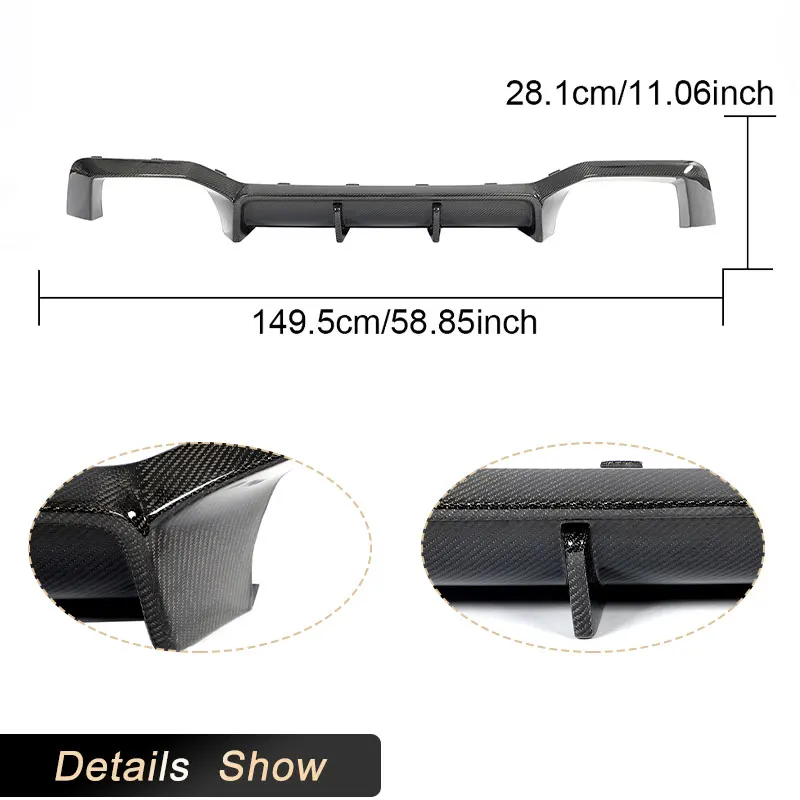 Автомобильный задний бампер диффузор спойлер для BMW X4 X4M F98 G02 Sport Utility 4 двери 2023 2024