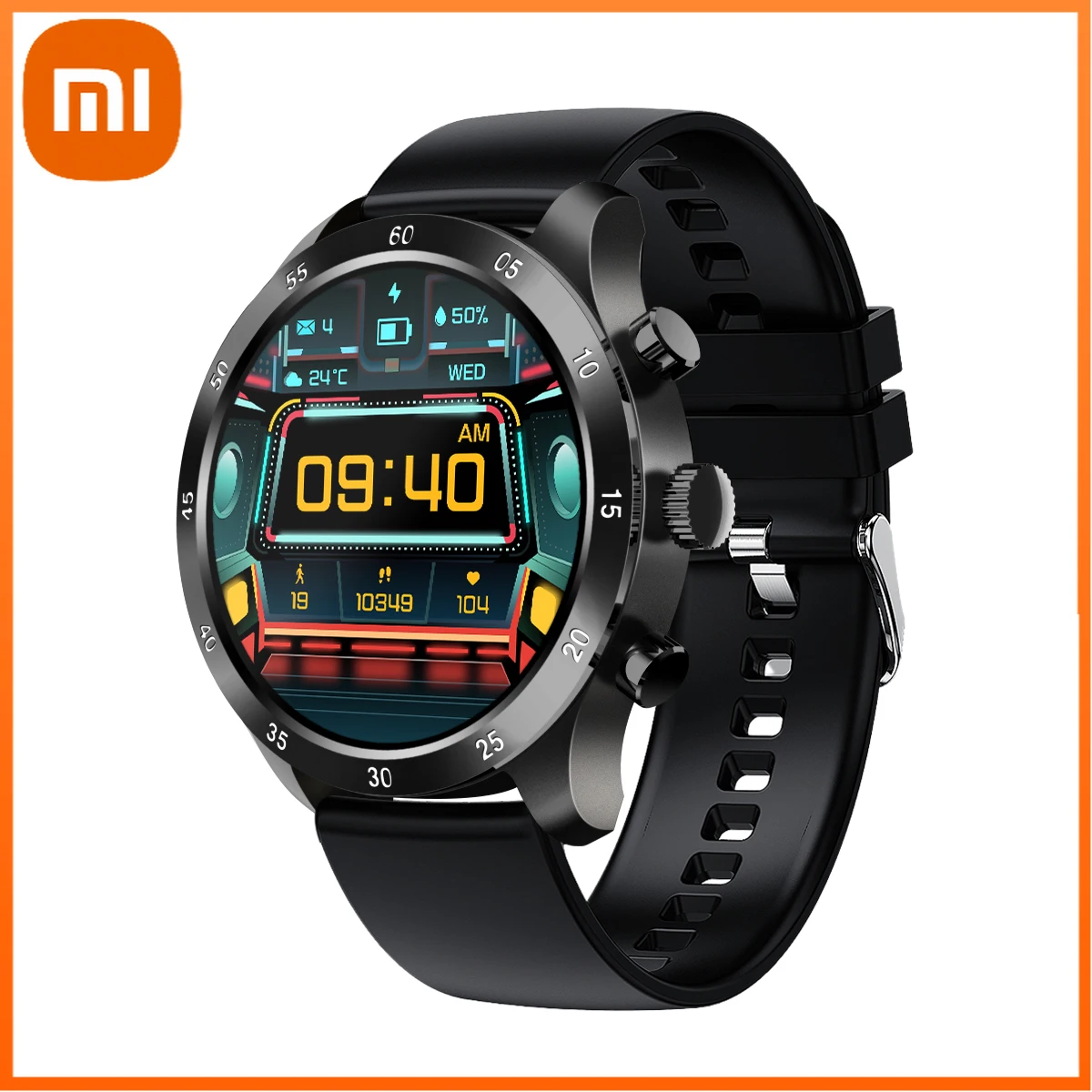 

Xiaomi Smartwatch Men Bluetooth Call Heart Rate Detection Message Push Blood Pressure Watch for Men Android Ios Ip67 Waterproof