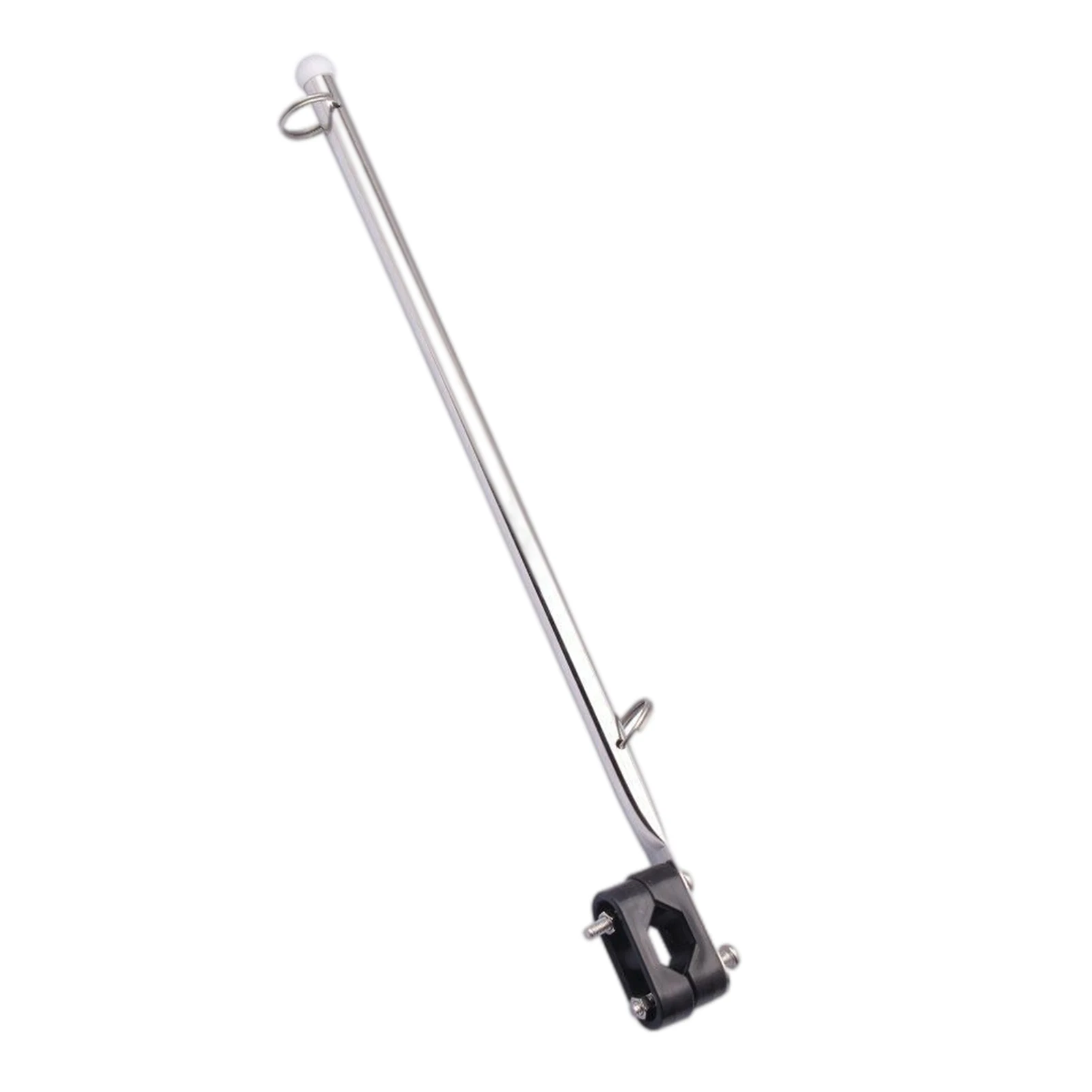 

Stainless Steel Flag Pole Rail Mount Flag Staff With Base Boat Parts Holder Durable Adjustable Flagpole For Yacht Marine