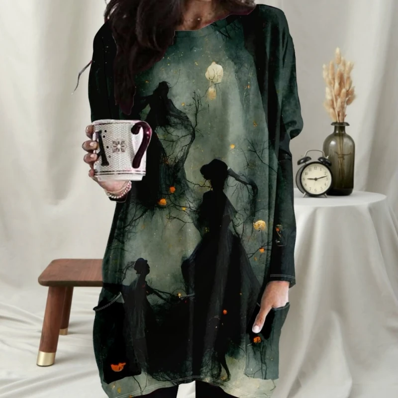 Рисунок 4 - Женская футболка с круглым вырезом и длинным рукавом