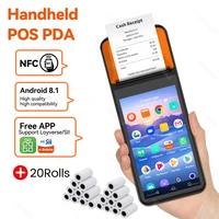 new 8 1 android handheld pos terminal pda bluetooth 58mm thermal printer portable camera nfc mobile devices e bolate loyverse