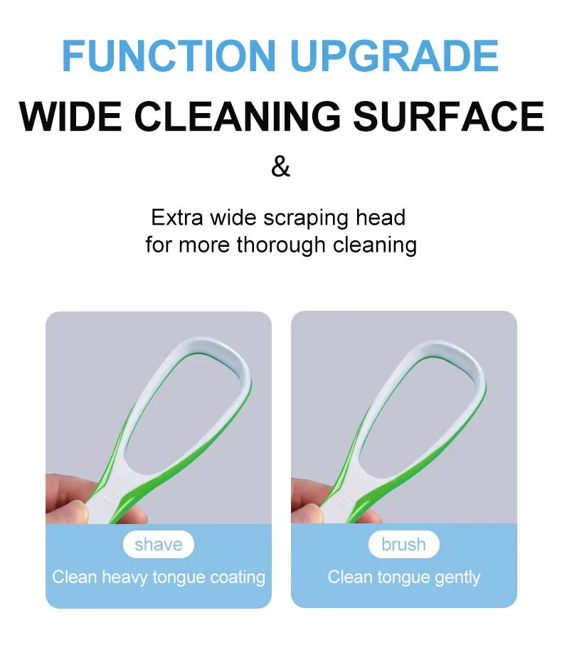 Скребок для языка Очиститель Удаление неприятного запаха изо рта Уход за