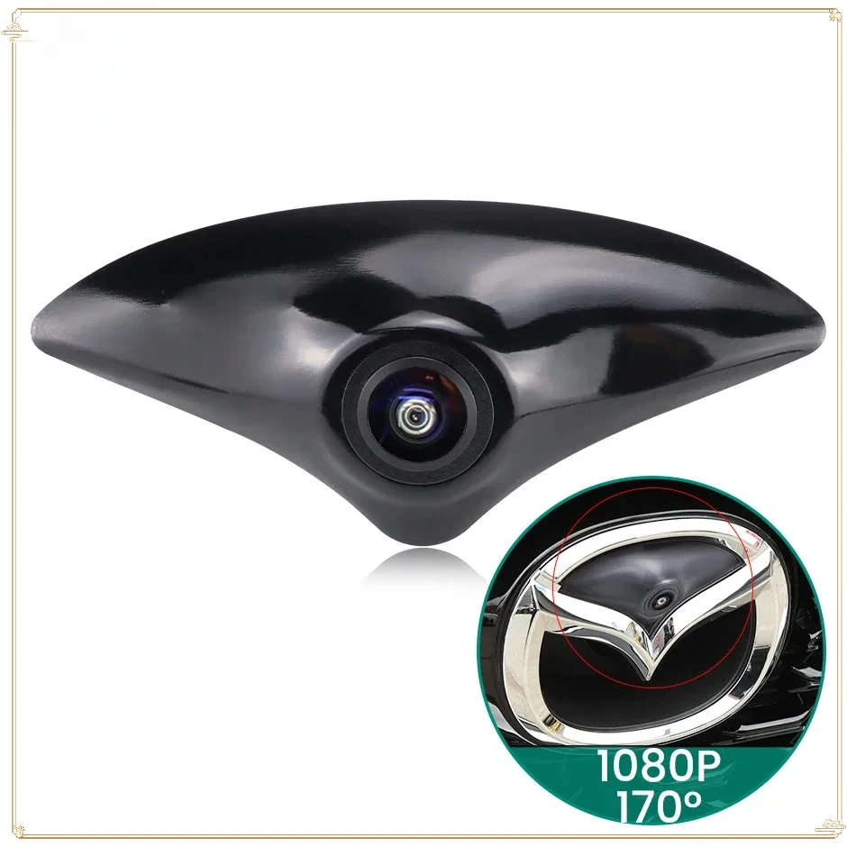 Автомобильная камера переднего вида с логотипом для Mazda 2 3 5 6 CX4 CX-5 CX-7 CX-8 Atenza (Atez)