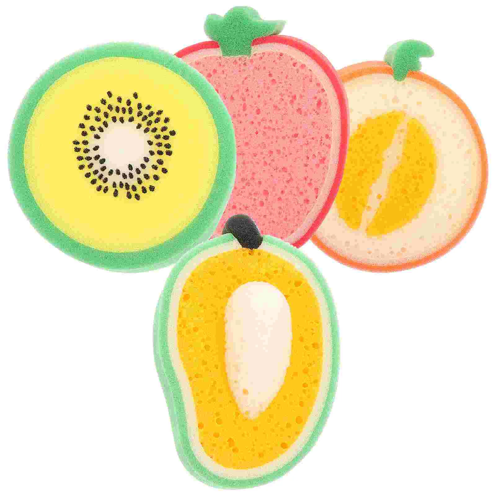 

Sponge Cleaning Dish Scrubber Brush Sponges Kitchen Scrub Washing Dishwand Refills Dishwashing Fruit Pot Scouring Pad Bathroom