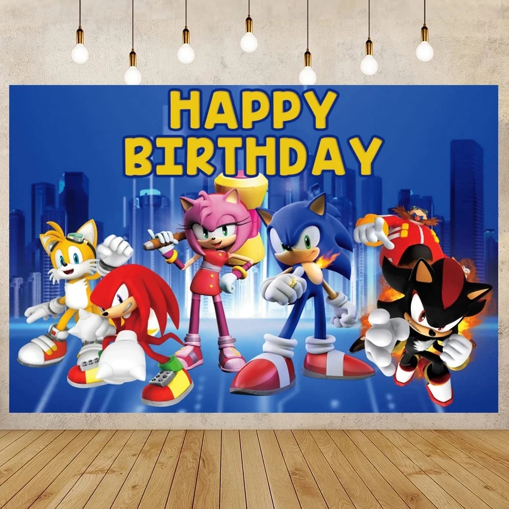 

Мультяшный звуковой тематический фон для фотосъемки украшение для детской вечеринки на день рождения декорация баннера для фотосъемки